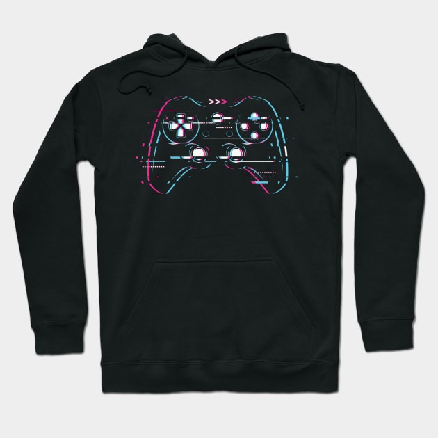 Game Controller Glitch | Online Gamer T-Shirt | Respawn Hoodie by MerchMadness